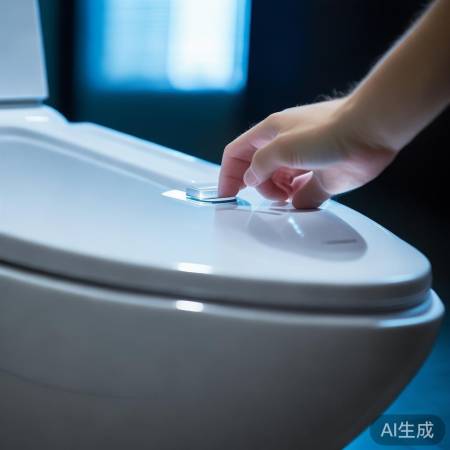 开启电源，马桶待机。