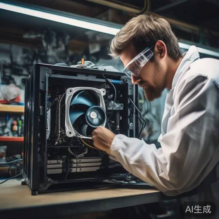 检查风扇：关电源，手动排查松动