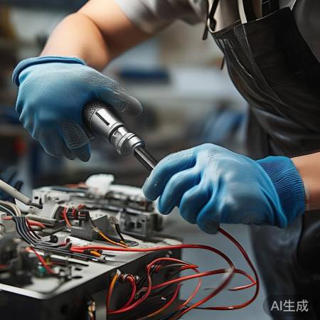接线端子套牢，螺丝刀拧紧防接触