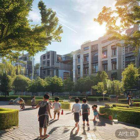 咸阳名校环绕，育英才摇篮