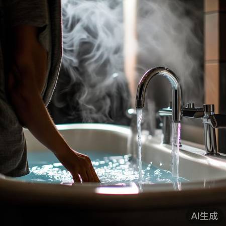 热水器洗澡小细节，防烫伤。