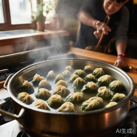 观察水量,调整煮粽时间