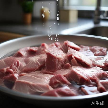 清洗羊肉，泡去杂质