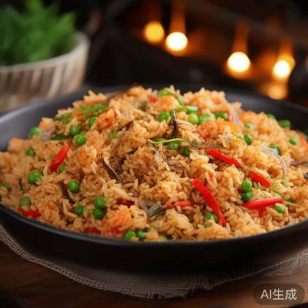 虾皮炒饭，口感丰富营养均衡