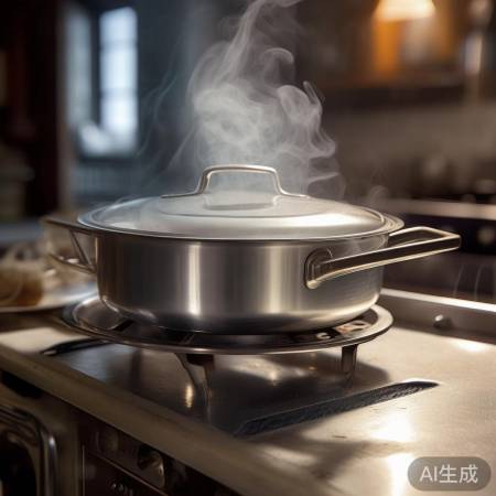 燃气灶底座加热食物