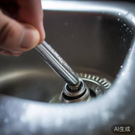 细铁丝旋出堵塞物
