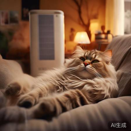 暖宝宝猫，空气能采暖舒适