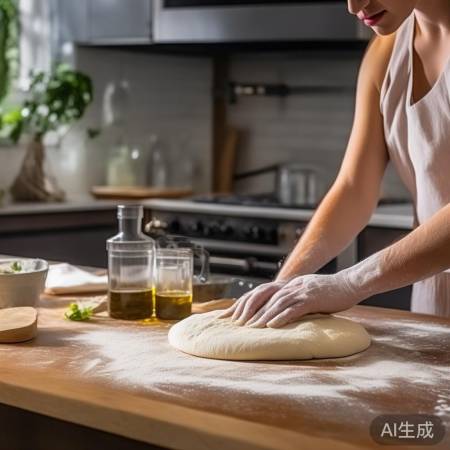 集成灶烤披萨材料准备