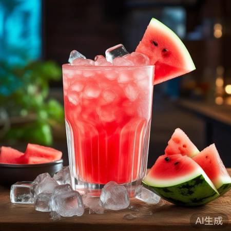 夏日清凉西瓜汁