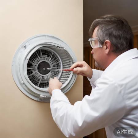 拆回风口，现滤网