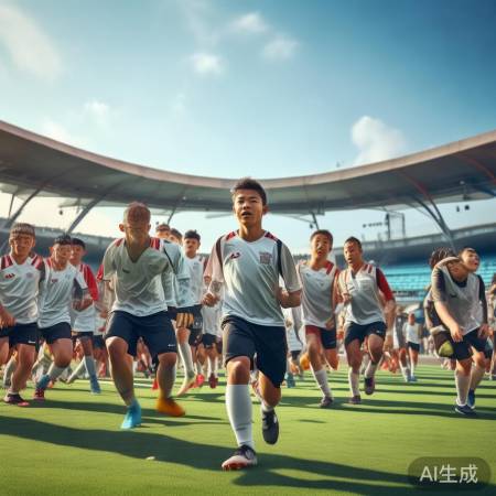中国足球青训豪气换新装备