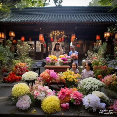 中元节花语,思念寄托