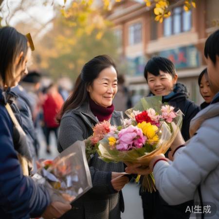 李老师婉拒礼物,小区骄傲