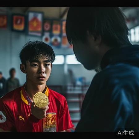 运动员背后奋斗,为声张正义